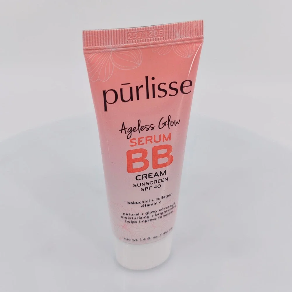 Purlisse Ageless Glow Serum BB Cream Sunscreen SPF 40 Medium Warm 1.4oz 40ml